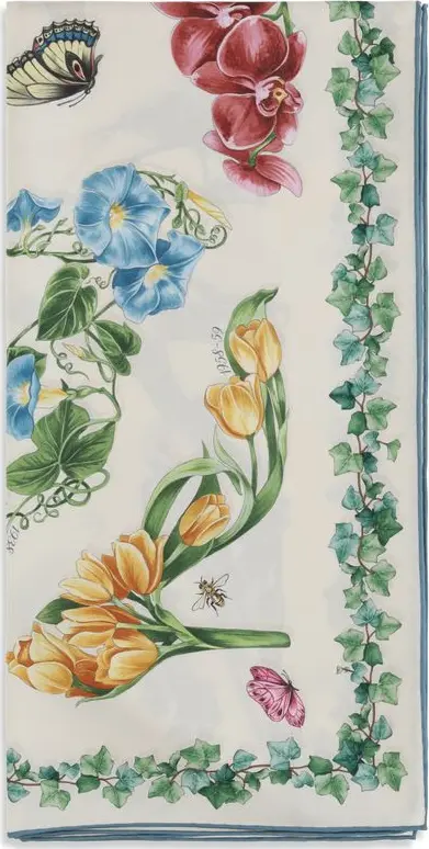Multicolor Silk Scarf