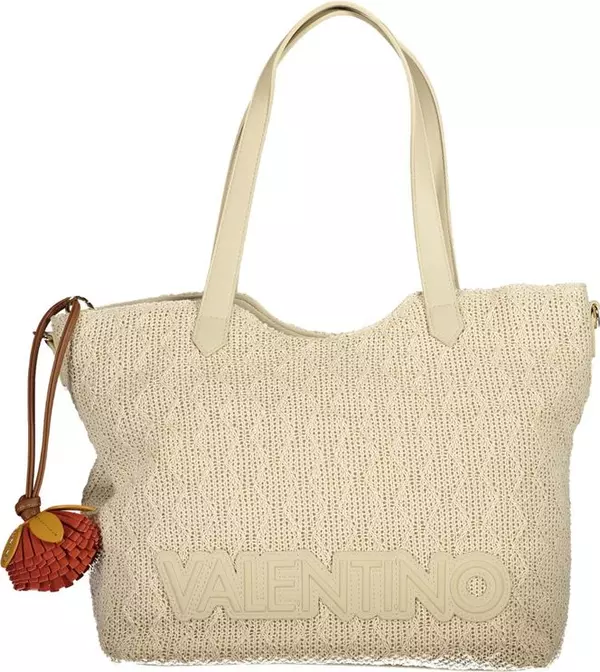 Beige Polyethylene Women's Bag
