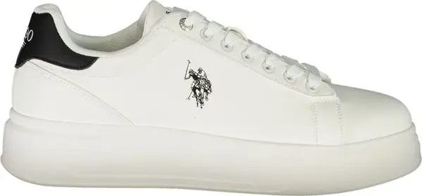 Bianco Polyester Uomo Sneaker