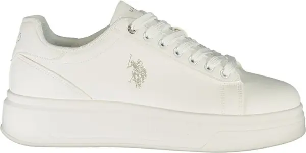 Bianco Polyurethane Uomo Sneaker