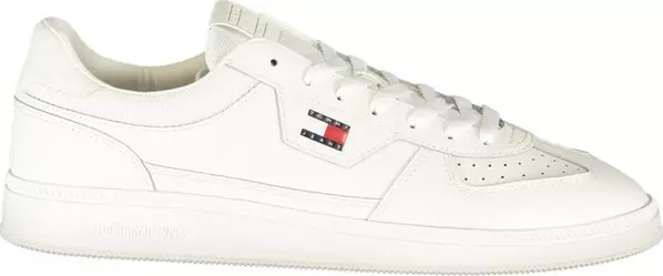 White Polyurethane Men's Sneaker