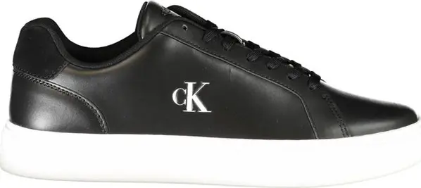 Black Polyurethane Men's Sneaker