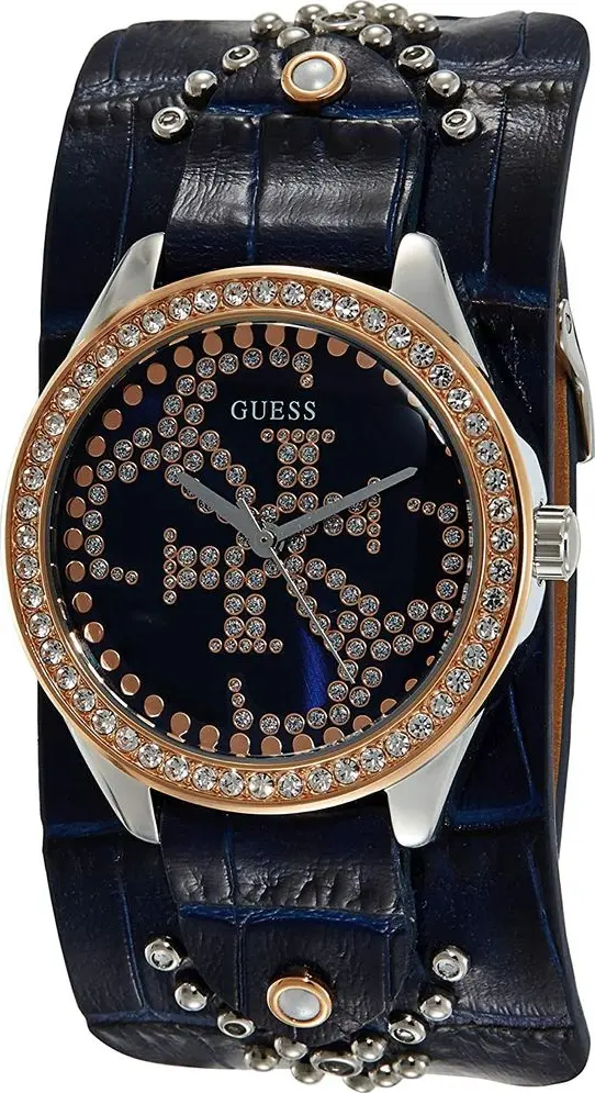 Blue Leather Dress Watch