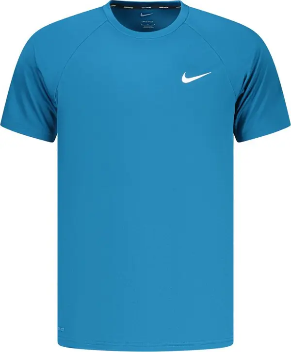 Blue Polyester Men's T-Shirt