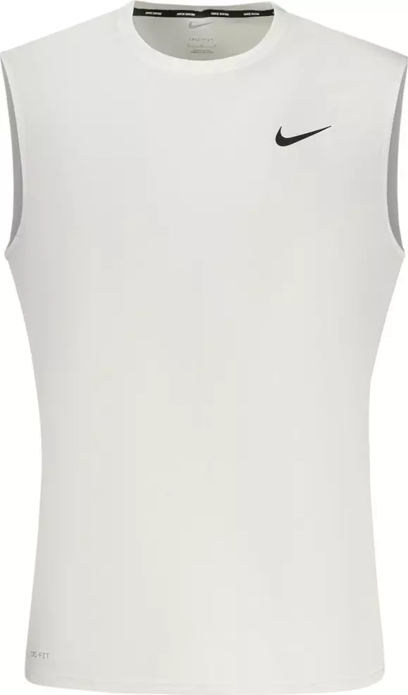 White Polyester Men's Tank