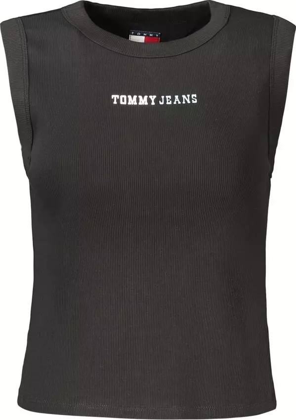 Black Cotton Women's Tank Top