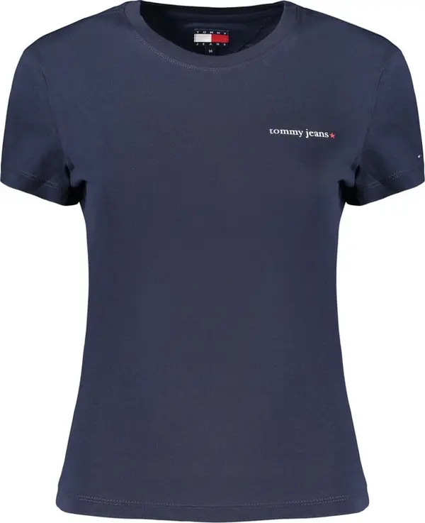 Blue Cotton Women T-Shirt