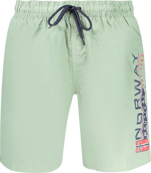 Green Polyamide Men's Swimwear