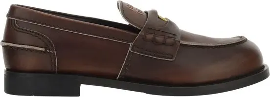 Brown Calf Leather Bos Taurus Slip-On Loafers