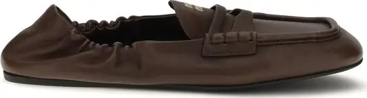 Brown Lamb Ovis Aries Aries Slip-On Loafers