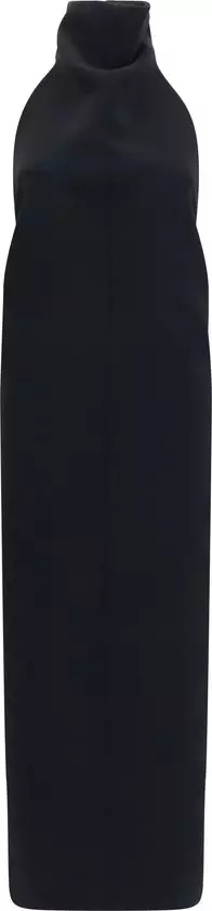 Black Polyester Cocktail Dress