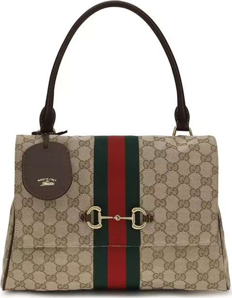 Beige Polyester Handbag