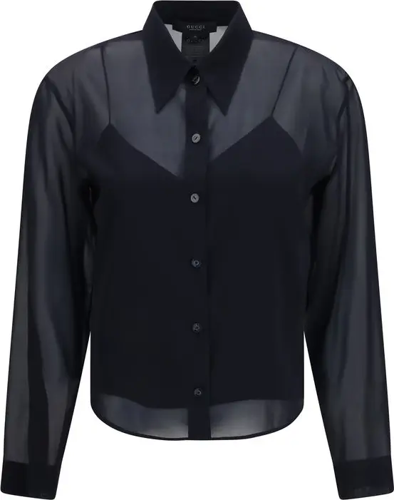 Black Silk Shirt