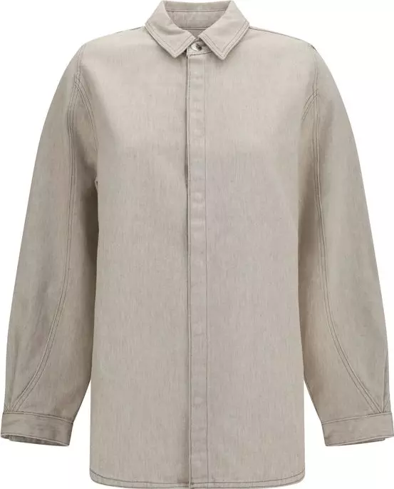 Beige Denim Shirt