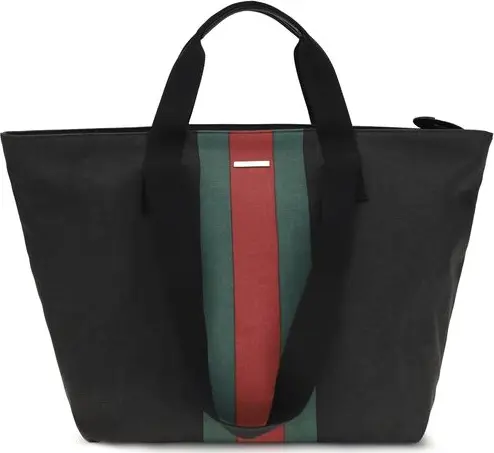 Black Cotton Shoulder Bag