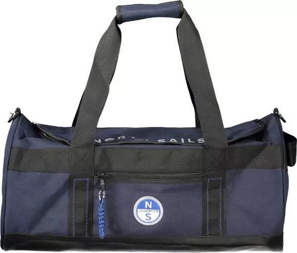 Blue Polyester Mens Bag