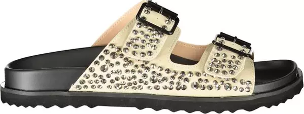 Beige Polyurethane Women's Slipper
