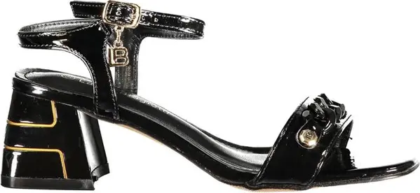 Black Polyurethane Women's Sandal