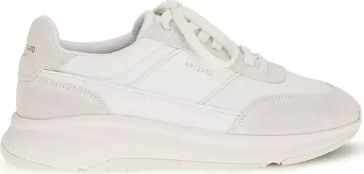 White Calf Leather Bos Taurus Athletic Sneakers