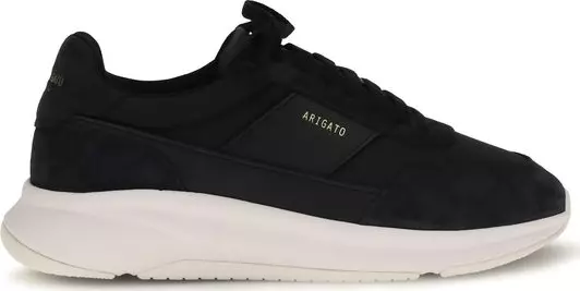 Black Polyester Athletic Sneakers