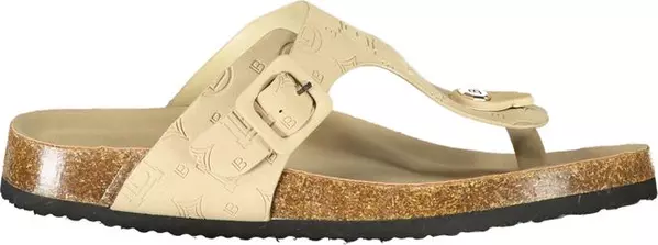 Beige Polyurethane Women's Slipper