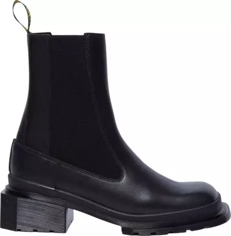 Black Leather Ankle Boots
