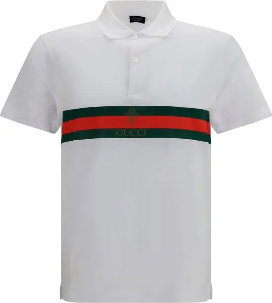 White Cotton Polo Shirt