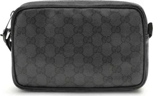 Black Cotton Shoulder Bag