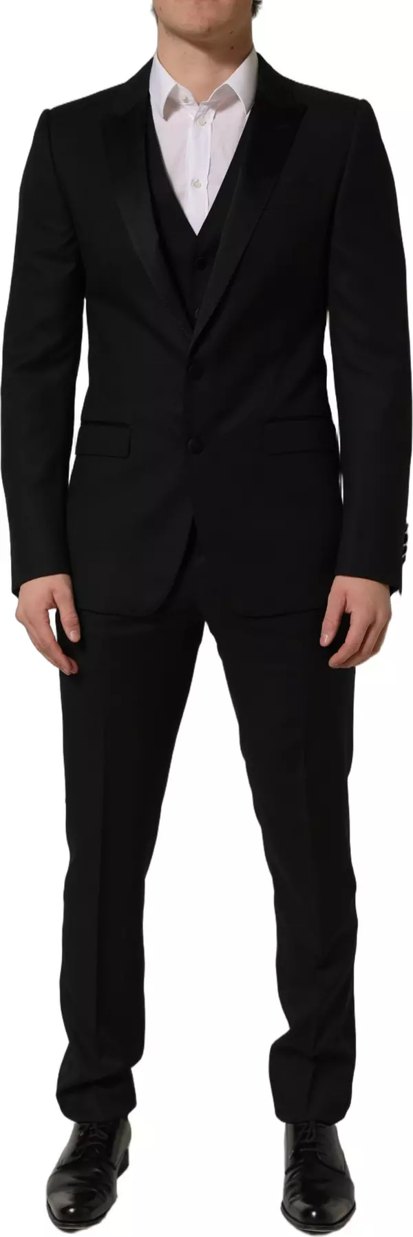 Black MARTINI Slim Fit Formal 3 Piece Suit