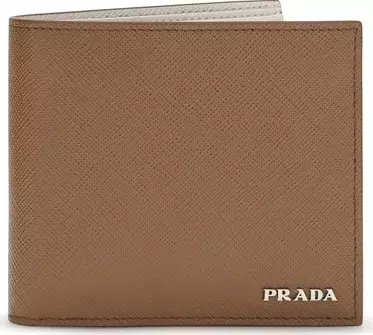 Beige Calf Leather Bos Taurus Wallet