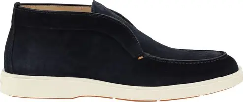 Blue Calf Leather Bos Taurus Ankle Boots