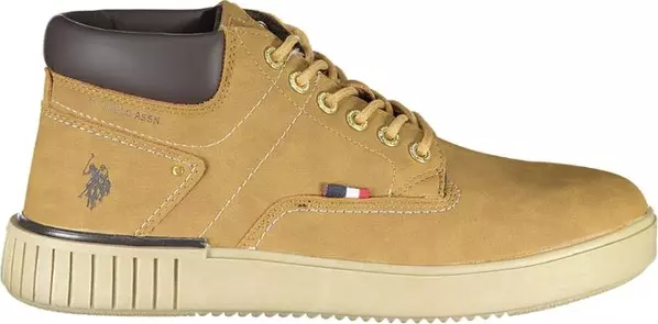 Brown Polyurethane Men's Sneaker