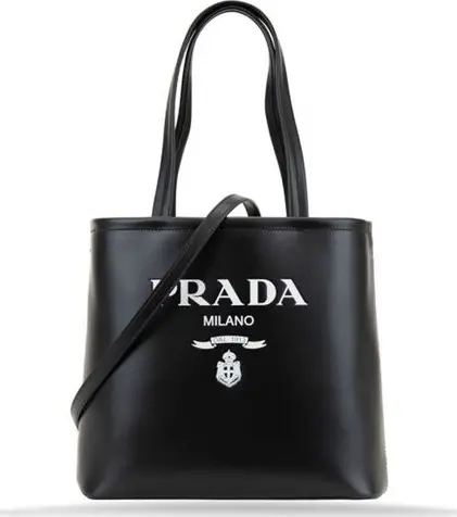 Black Calfskin Tote Bag