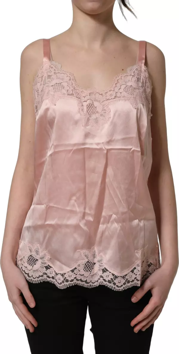 Light Pink Floral Lace Lingerie Underwear Top
