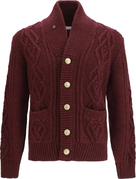 Bordeaux Cashmere Cardigan