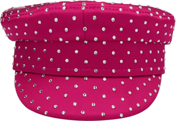 Fuchsia Satin Fatcap Hat