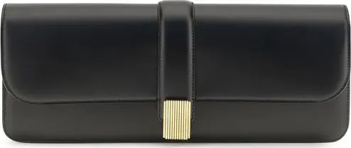 Black Calf Leather Bos Taurus Clutch Bag