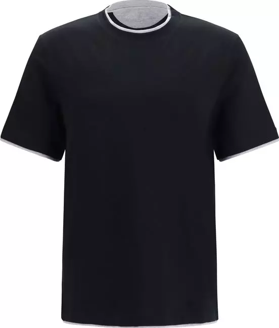 Black Cotton T-Shirt