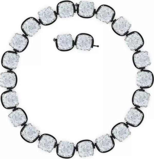 Gray Glass Necklace