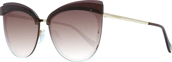 Brown Metal Sunglasses