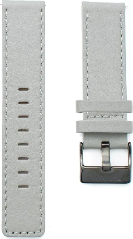 Gray Leather Sport Watch