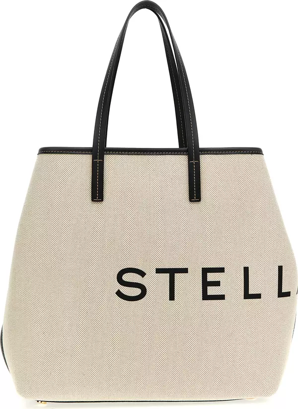 Beige Cotton Tote Bag