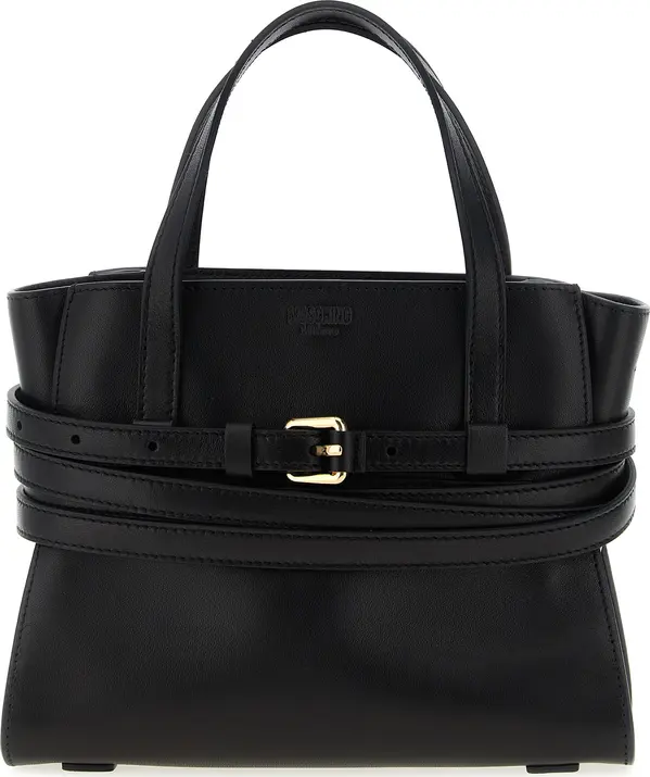 Black Polyester Handbag