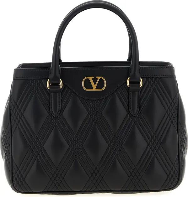 Black Lamb Leather Handbag