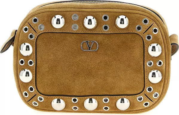 Beige Cowhide Crossbody Bag