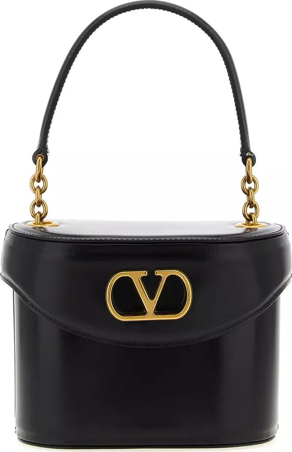 Black Calfskin Crossbody Bag