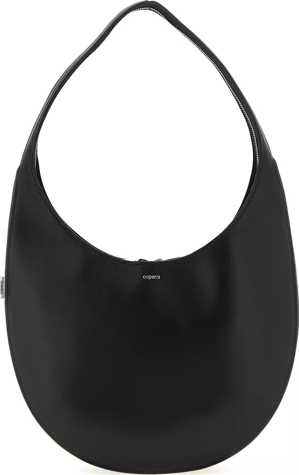 Black Cowhide Shoulder Bag