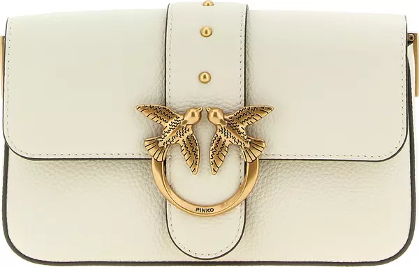 White Goatskin Crossbody Bag