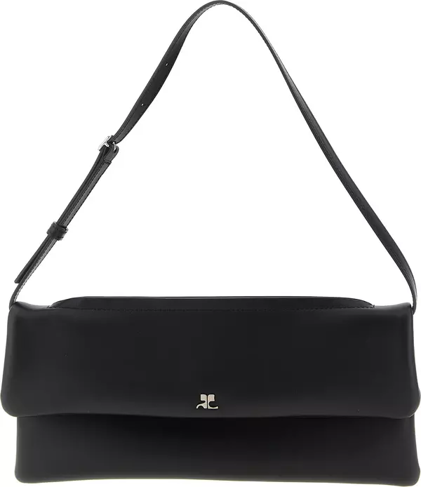 Black Cowhide Clutch Bag