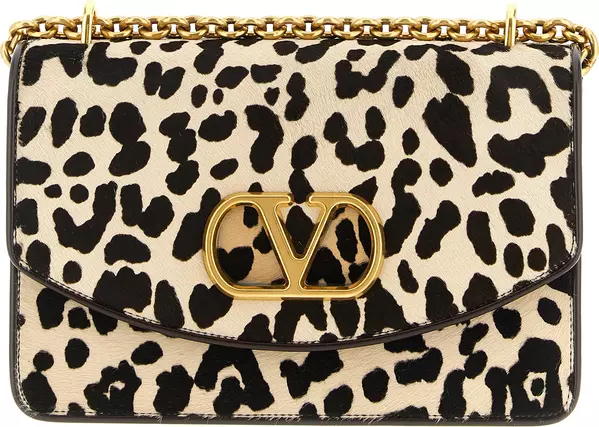 Multicolor Calfskin Shoulder Bag